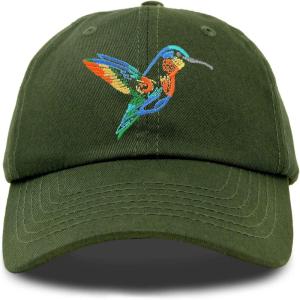 imageDALIX Hummingbird Hat Baseball Cap Mom Nature Wildlife Birdwatcher GiftOlive
