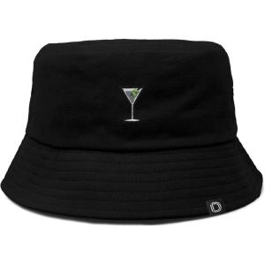 imageDALIX Martini Cotton Bucket Hat Lightweight Outdoor Travel Beach Everyday WomensBlack
