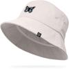 imageDALIX Butterfly Cotton Bucket Hat Lightweight Outdoor Travel Beach Everyday WomensParchment White