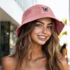 imageDALIX Butterfly Cotton Bucket Hat Lightweight Outdoor Travel Beach Everyday WomensPeach Melba