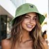 imageDALIX Butterfly Cotton Bucket Hat Lightweight Outdoor Travel Beach Everyday WomensTurf Green