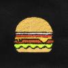 imageDALIX Embroidered Cheeseburger Bucket Hat Cotton Men TeensBlack