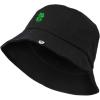 imageDALIX Embroidered Clover Bucket Hat Cotton Men TeensBlack