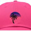 imageDALIX Palm Tree Dad Hat Womens Embroidery Baseball CapHot Pink