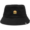 imageDALIX Embroidered Cheeseburger Bucket Hat Cotton Men TeensBlack