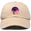 imageDALIX Palm Tree Dad Hat Womens Embroidery Baseball CapKhaki