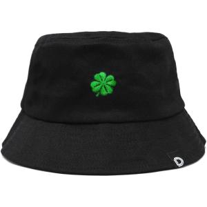 imageDALIX Embroidered Clover Bucket Hat Cotton Men TeensBlack