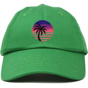 imageDALIX Palm Tree Dad Hat Womens Embroidery Baseball CapKelly Green