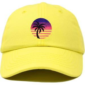 imageDALIX Palm Tree Dad Hat Womens Embroidery Baseball CapMinion Yellow