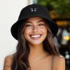 imageDALIX Butterfly Embroidered Bucket Hat in Black  XLarge
