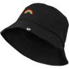 imageDALIX Embroidered Rainbow Bucket Hat Cotton Men TeensBlack