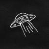 imageDALIX Embroidered UFO Bucket Hat Cotton Men TeensBlack