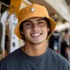 imageDALIX Ghost Cotton Bucket Hat Lightweight Outdoor Travel Beach Everyday MensGolden Cream