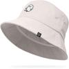imageDALIX Ghost Cotton Bucket Hat Lightweight Outdoor Travel Beach Everyday MensParchment White