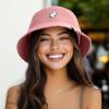imageDALIX Ghost Cotton Bucket Hat Lightweight Outdoor Travel Beach Everyday MensPeach Melba