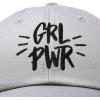 imageDALIX Girl Power Baseball Cap Dad Hat Womens Girls TeensGray