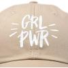 imageDALIX Girl Power Baseball Cap Dad Hat Womens Girls TeensKhaki