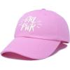 imageDALIX Girl Power Baseball Cap Dad Hat Womens Girls TeensLight Pink