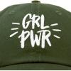 imageDALIX Girl Power Baseball Cap Dad Hat Womens Girls TeensOlive