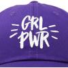 imageDALIX Girl Power Baseball Cap Dad Hat Womens Girls TeensPurple