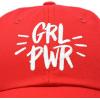 imageDALIX Girl Power Baseball Cap Dad Hat Womens Girls TeensRed