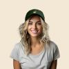 imageDALIX Mushroom Frog Embroidered Dad Cap Cotton Baseball Hat WomenDark Green