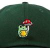 imageDALIX Mushroom Frog Embroidered Dad Cap Cotton Baseball Hat WomenDark Green