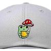 imageDALIX Mushroom Frog Embroidered Dad Cap Cotton Baseball Hat WomenGray