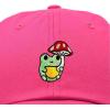 imageDALIX Mushroom Frog Embroidered Dad Cap Cotton Baseball Hat WomenHot Pink