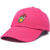 imageDALIX Mushroom Frog Embroidered Dad Cap Cotton Baseball Hat WomenHot Pink