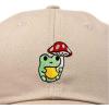 imageDALIX Mushroom Frog Embroidered Dad Cap Cotton Baseball Hat WomenKhaki