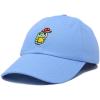 imageDALIX Mushroom Frog Embroidered Dad Cap Cotton Baseball Hat WomenLight Blue