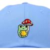 imageDALIX Mushroom Frog Embroidered Dad Cap Cotton Baseball Hat WomenLight Blue