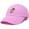 imageDALIX Mushroom Frog Embroidered Dad Cap Cotton Baseball Hat WomenLight Pink