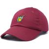 imageDALIX Mushroom Frog Embroidered Dad Cap Cotton Baseball Hat WomenMaroon