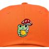 imageDALIX Mushroom Frog Embroidered Dad Cap Cotton Baseball Hat WomenOrange