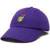 imageDALIX Mushroom Frog Embroidered Dad Cap Cotton Baseball Hat WomenPurple