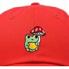 imageDALIX Mushroom Frog Embroidered Dad Cap Cotton Baseball Hat WomenRed
