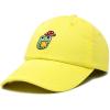 imageDALIX Mushroom Frog Embroidered Dad Cap Cotton Baseball Hat WomenYellow