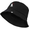 imageDALIX Prayer Hands Embroidered Bucket HatBlack