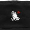 imageDALIX Prayer Hands Embroidered Bucket HatBlack