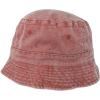 imageDALIX Cotton Washed Bucket Hat in Large Maroon