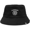 imageDALIX Embroidered Captain Bucket Hat Cotton Men TeensBlack