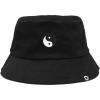 imageDALIX Embroidered Yin Yang Bucket Hat Cotton Men TeensBlack