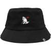 imageDALIX Prayer Hands Embroidered Bucket HatBlack