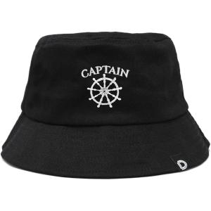 imageDALIX Embroidered Captain Bucket Hat Cotton Men TeensBlack