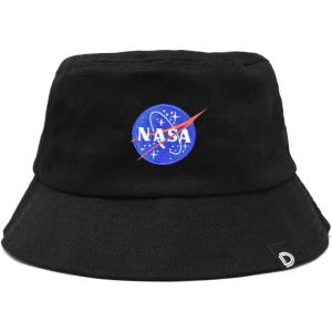imageDALIX Embroidered NASA Bucket Hat Cotton Men TeensBlack