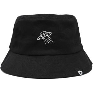 imageDALIX Embroidered UFO Bucket Hat Cotton Men TeensBlack