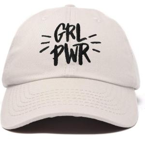 imageDALIX Girl Power Baseball Cap Dad Hat Womens Girls TeensBeige