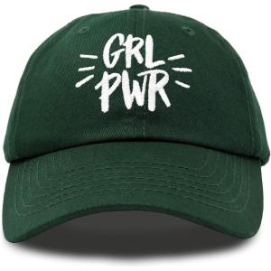 imageDALIX Girl Power Baseball Cap Dad Hat Womens Girls TeensDark Green